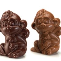 Mono Chocolate negro 71% de cacao y chocolate con leche 45% de cacao
Precio $7,45
