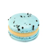 Macarrón relleno de ganache perfumada con té Earl Grey.